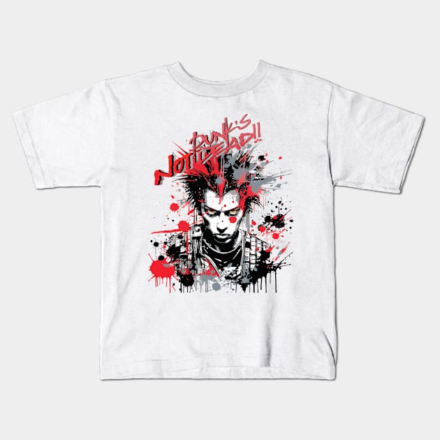 Punk's Not Dead Kids T-Shirt by Gypsykiss